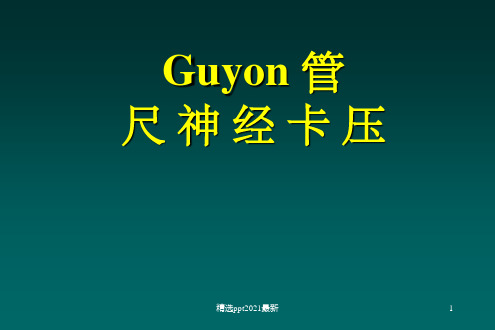 Guyon管尺神经卡压PPT课件