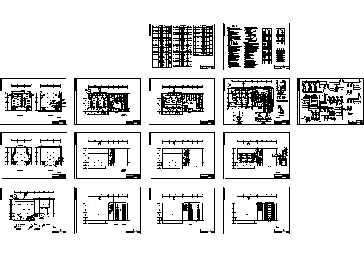 某大型办公楼全套制冷制热CAD图纸