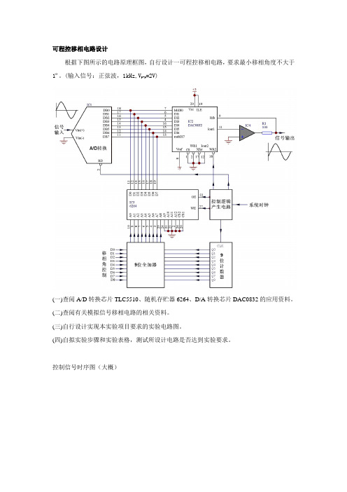 可程控移相电路设计