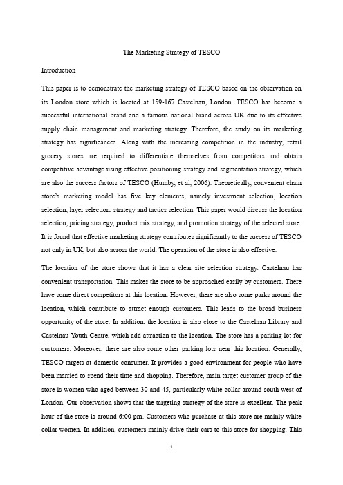 乐购(Tesco)营销策略分析