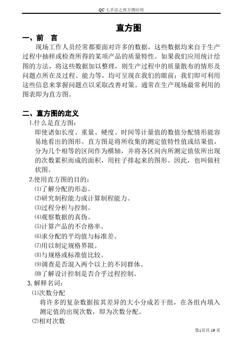 QC七手法之直方图应用