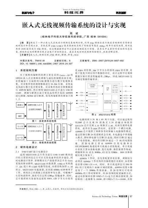 嵌入式无线视频传输系统的设计与实现