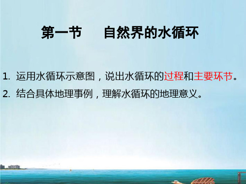 人教版高中地理必修一第三章第一节自然界的水循环  课件(共22张PPT)