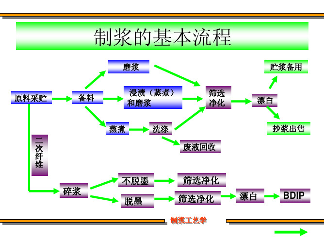 制浆的基本流程