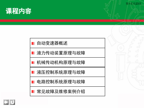 自动变速器电控系统PPT