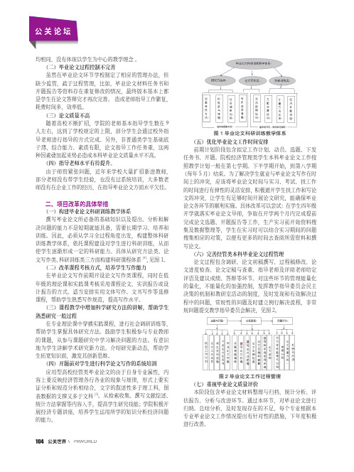 应用型本科经管类专业毕业论文质量提升对策研究——以新疆工程学院为例