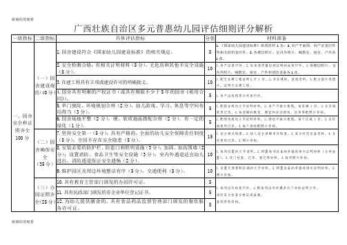 广西壮族自治区多元普惠幼儿园评估细则评分解析.doc