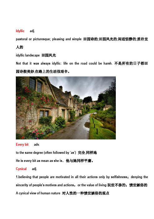 words in lesson 3 Mirror of America