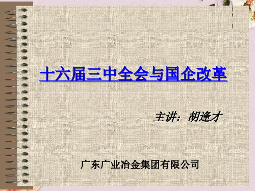 国企改革与公司治理(ppt 36页)