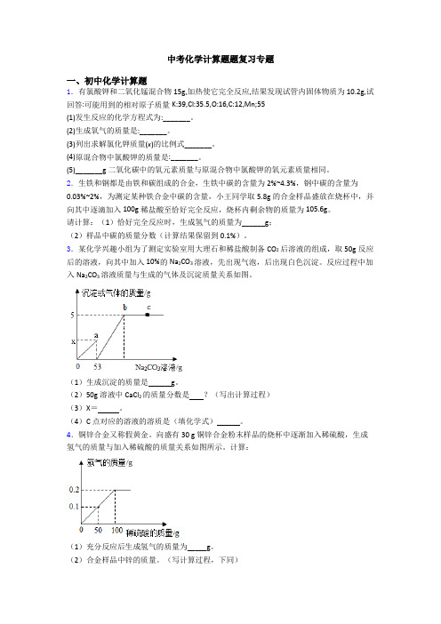 中考化学计算题题复习专题