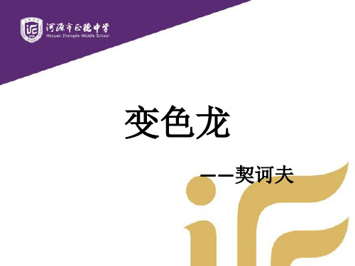 6 变色龙-广东省河源市正德中学人教部编版九年级语文下册课件 (共31张PPT)