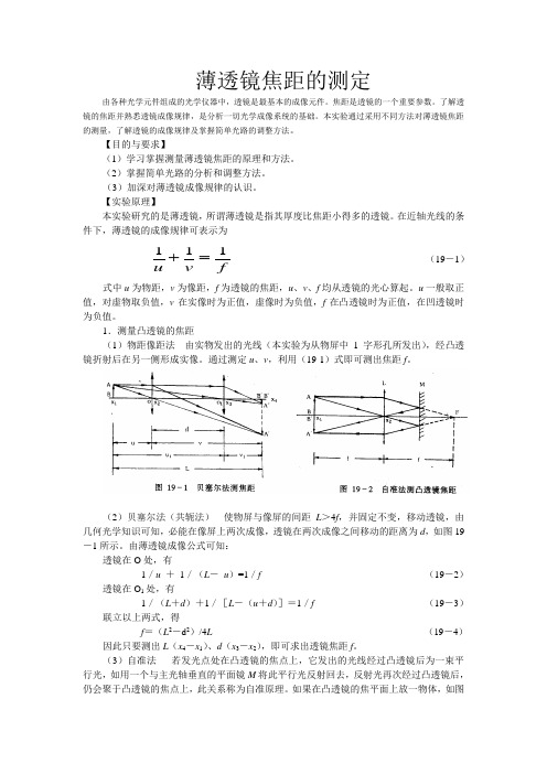 薄透镜焦