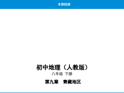 人教版八年级下地理--18-第九章本章检测