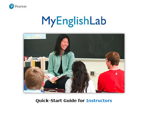 MyEnglishLab 导师快速入门指南说明书