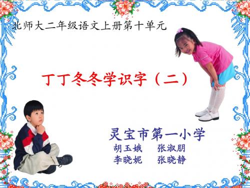 二年级语文丁丁冬冬学识字2