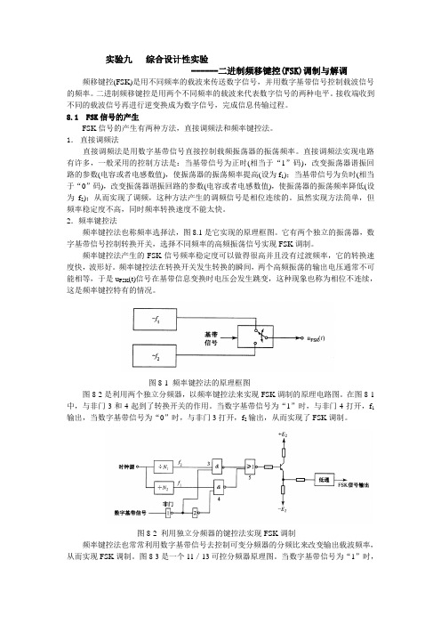 FSK综合设计实验教材