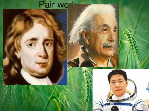 Unit 1 Great Scientists warming up课件 新人教版必修5课件