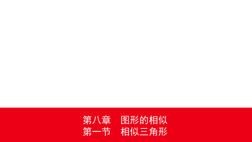 2020年浙江中考数学一轮课件：32第八章 第一节相似三角形