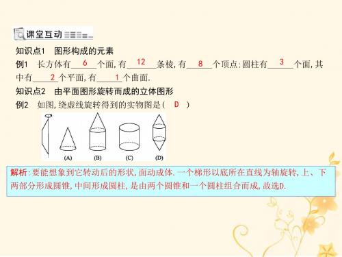 七年级数学上册第四章几何图形初步4.1几何图形4.1.2点、线、面、体课件(新版)新人教版