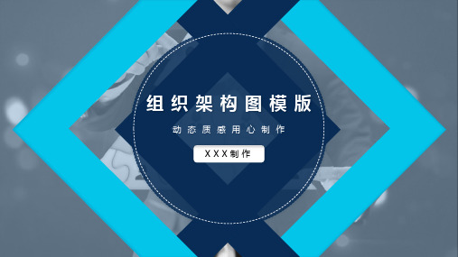 微粒体精美公司企业组织架构图表PPT模板