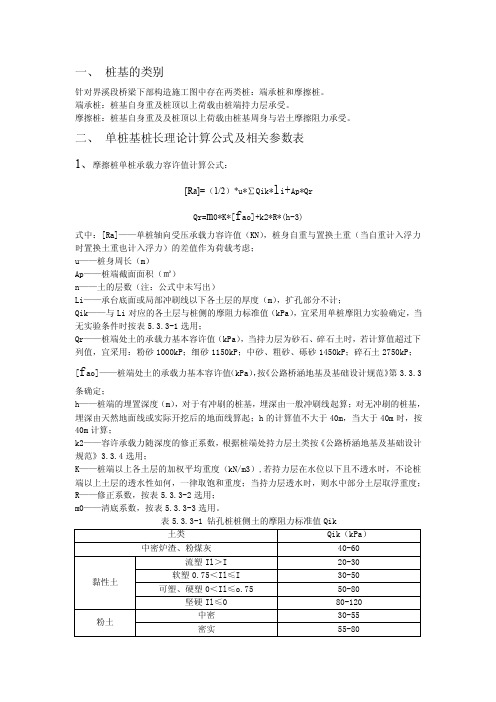 【2017年整理】桩基桩长的计算