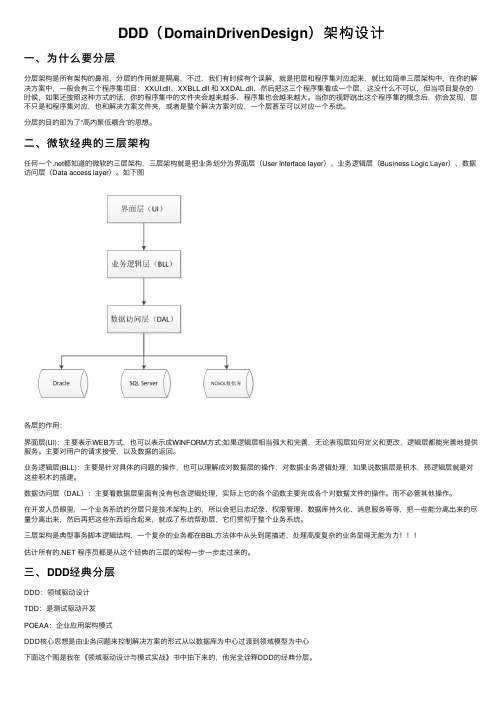 DDD（DomainDrivenDesign）架构设计