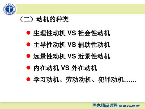 6周 7章 生理动机和社会动机