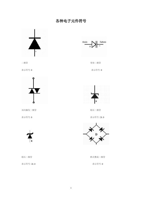 各种电子元件符号_各种电子元件符号