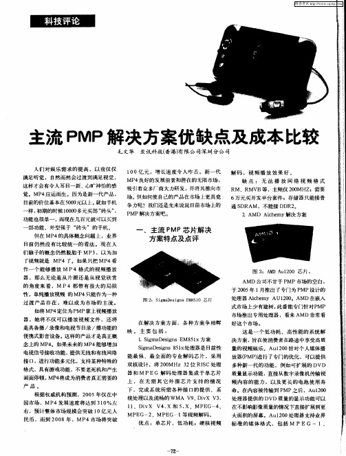 主流PMP解决方案优缺点及成本比较