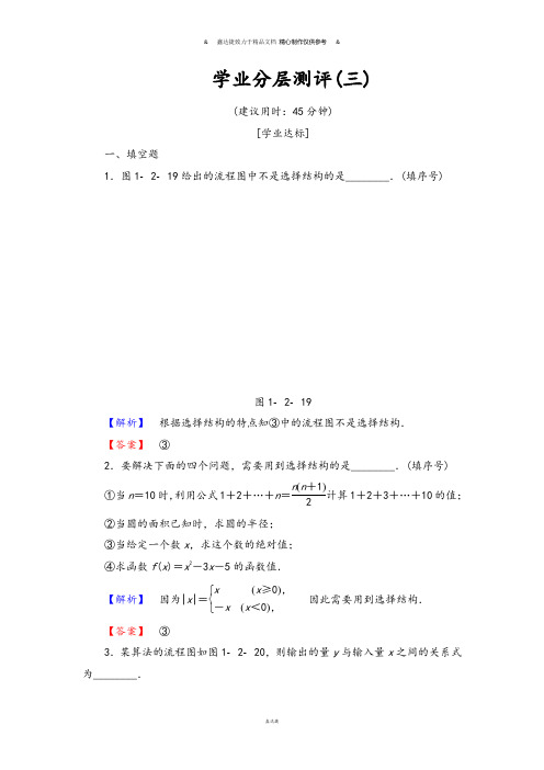 苏教版高中数学必修三版第1章学业分层测评3.docx