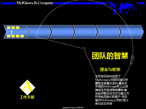 麦肯锡—团队的智慧内部培训手册PPT