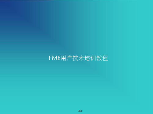 Fme用户完全培训教程