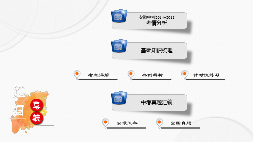 安徽省2021中考数学决胜一轮复习第3章函数第4节二次函数课件