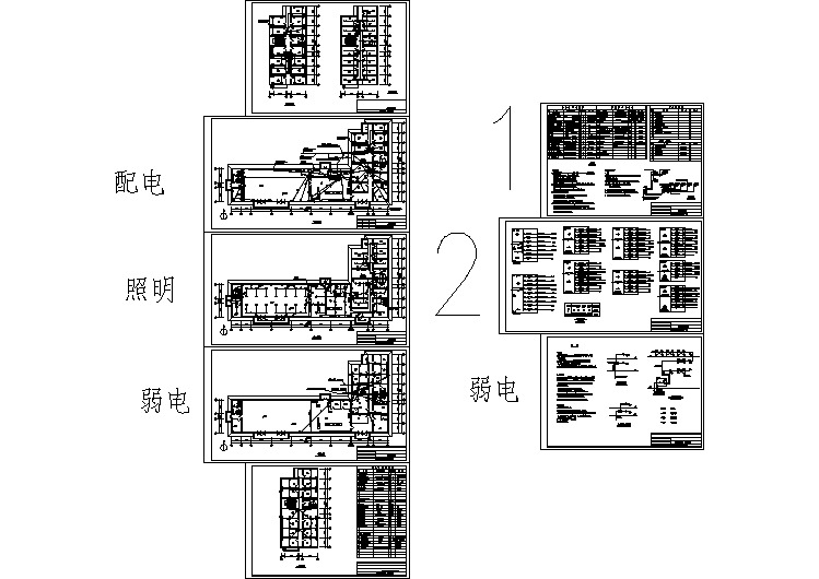 某地区学校宿舍全套电气设计施工图纸