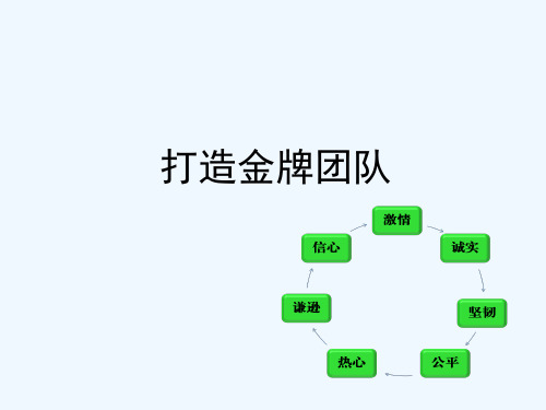 如何打造金牌团队(