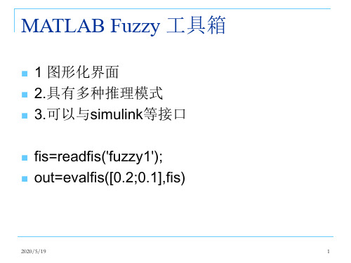 第七章 模糊控制(matlab)