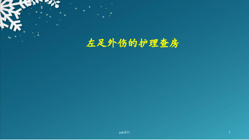 左足外伤的护理查房  ppt课件  ppt课件