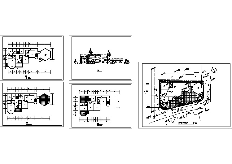 某地3层幼儿园建筑方案设计cad施工图
