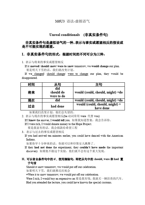 M6U3语法-虚拟语气