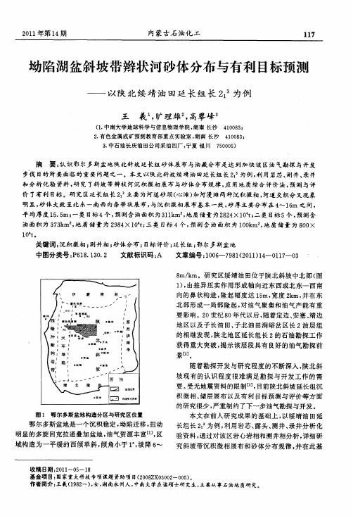 坳陷湖盆斜坡带辫状河砂体分布与有利目标预测——以陕北绥靖油田延长组长213为例