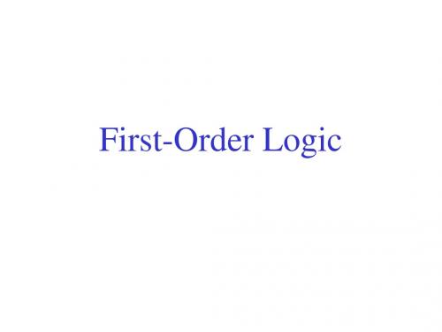 First-Order Logic