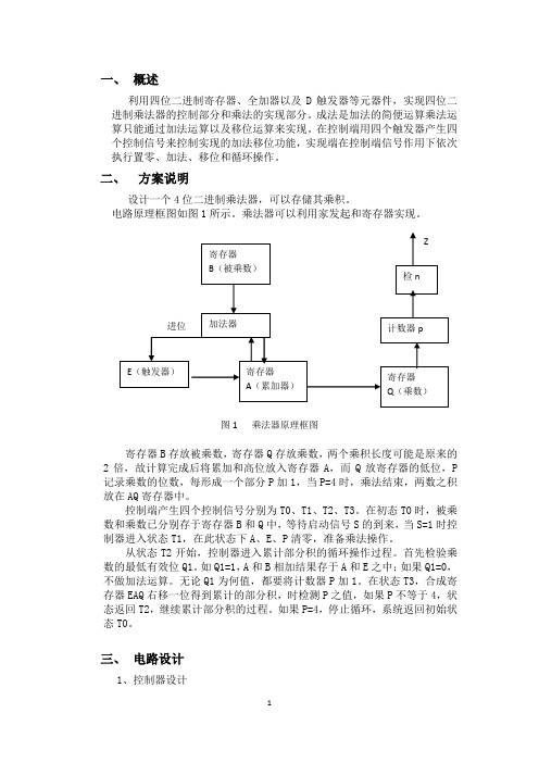 4位乘法器