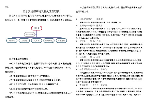 团总支组织结构及各处工作职责