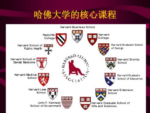 哈佛大学的核心课程 共16页PPT资料