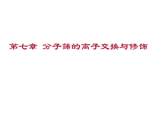 7分子筛的离子交换与修饰