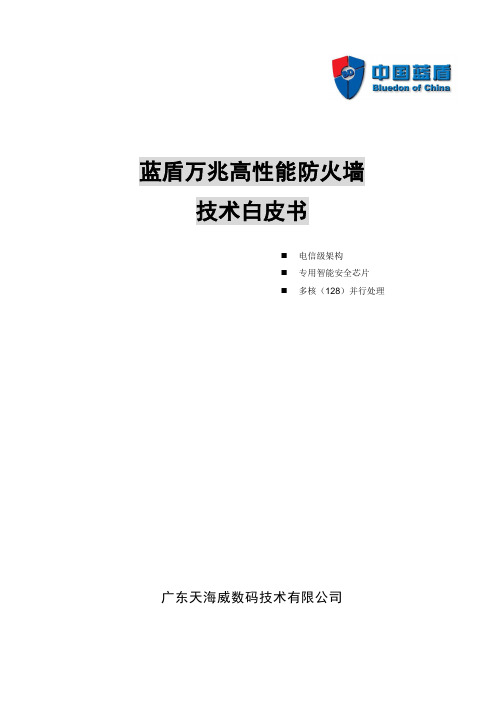 01-蓝盾高性能万兆防火墙技术白皮书