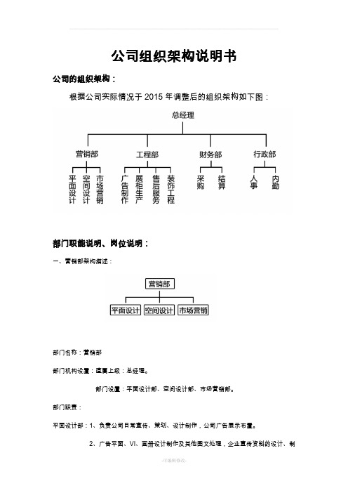 公司组织架构说明书