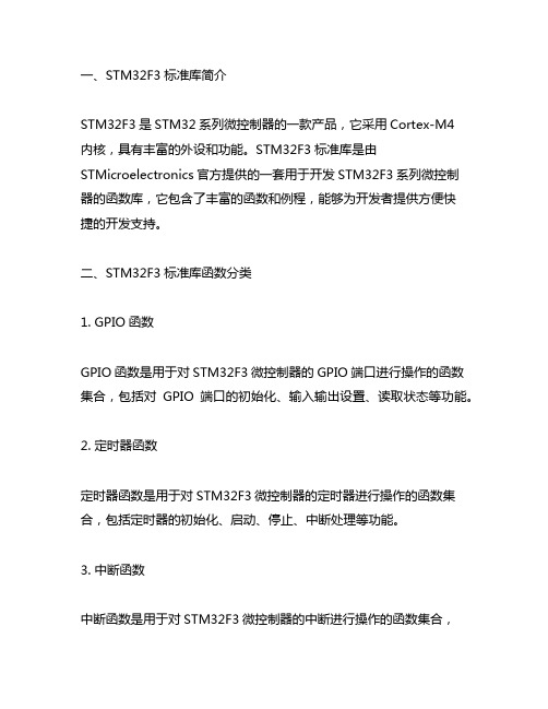 stm32f3 标准库函数说明