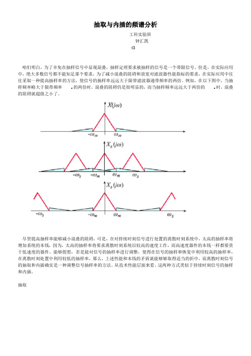 抽取及内插的频谱分析