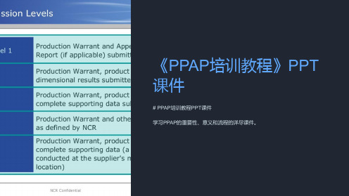 《PPAP培训教程》课件